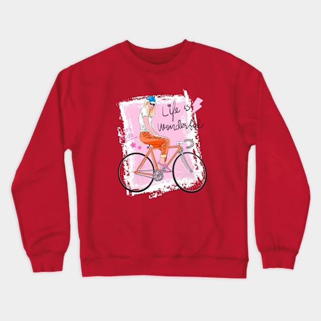 Let's Ride Crewneck Sweatshirt by Choulous79